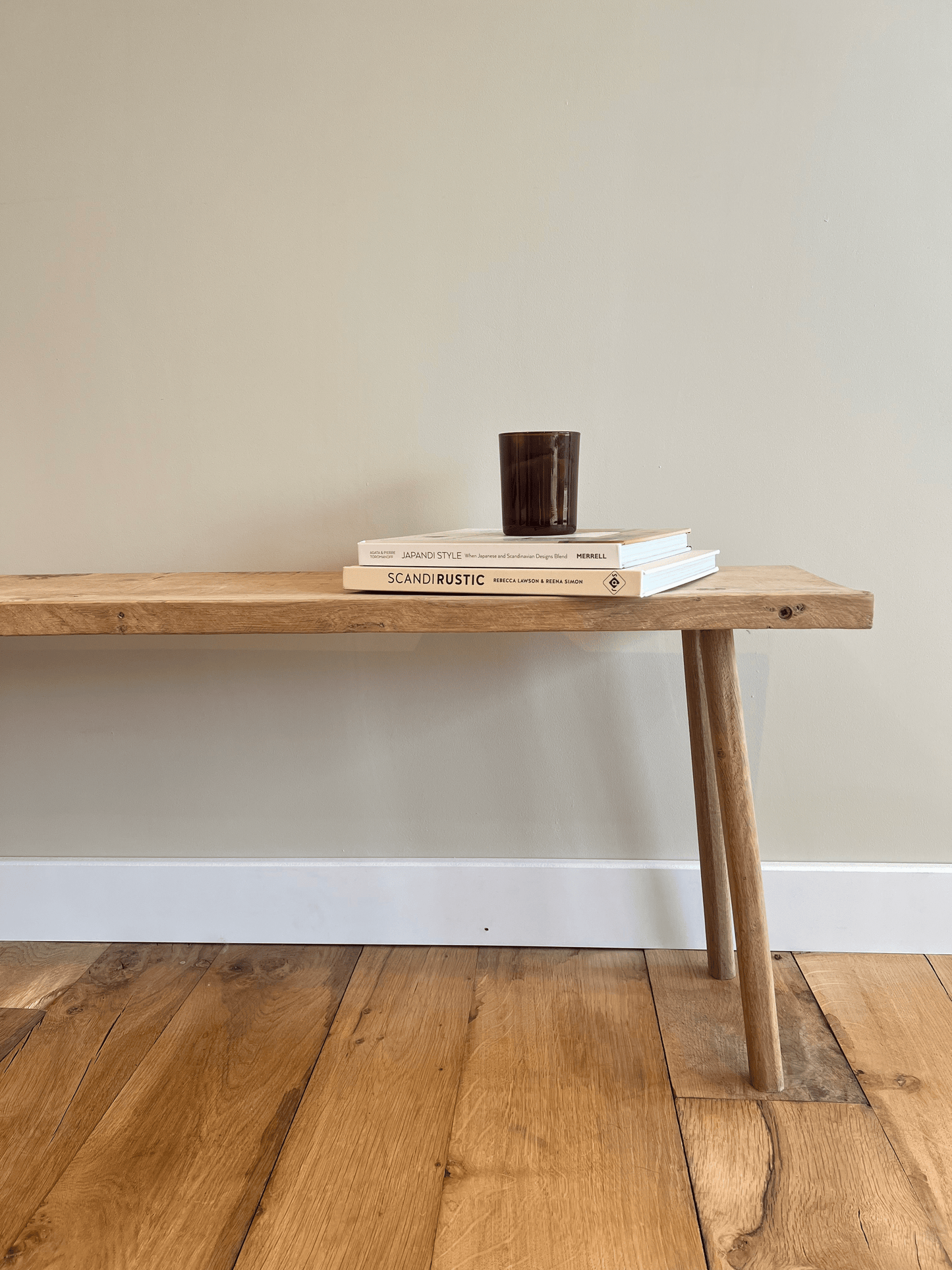 Rustic Solid Oak Bench | Slojd and Benn