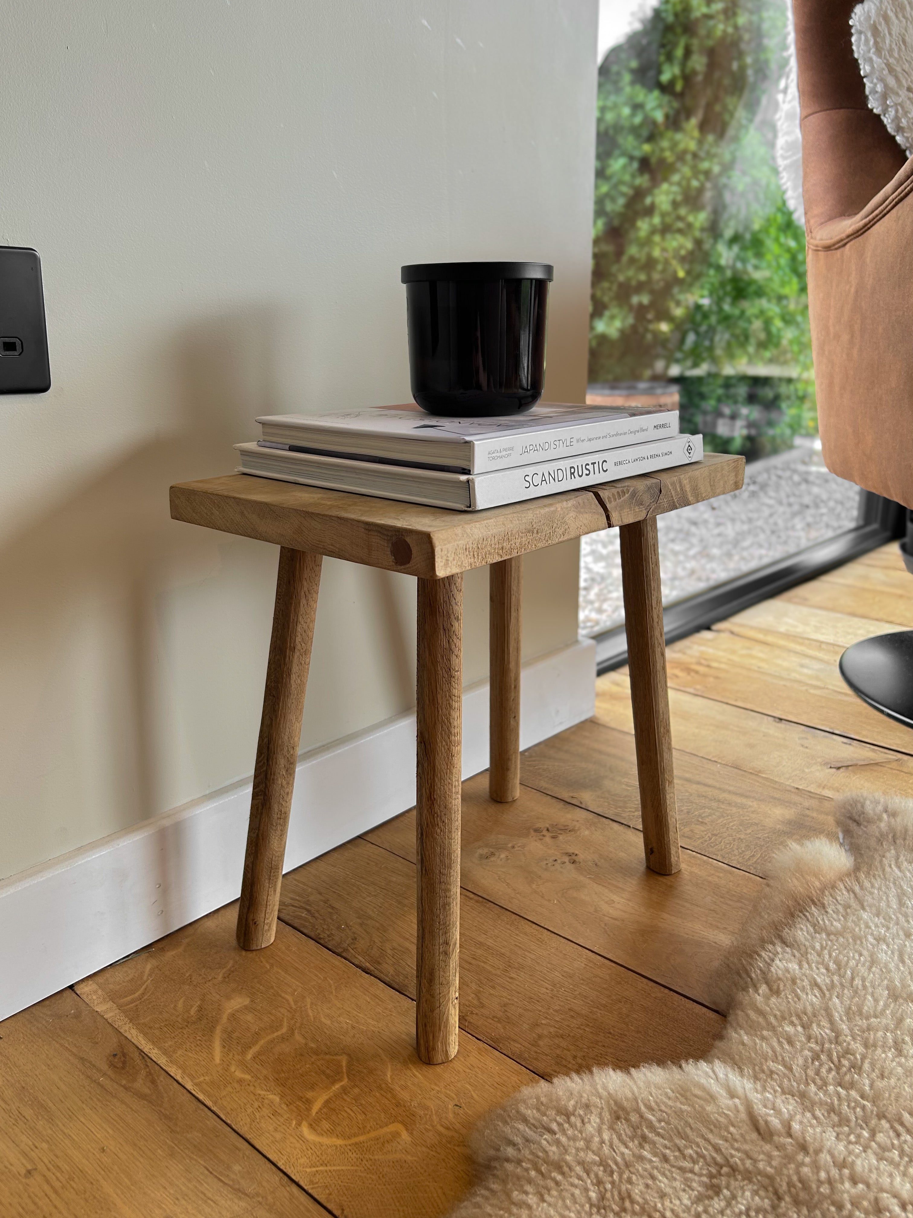 Rustic Oak Stool | Slojd and Benn
