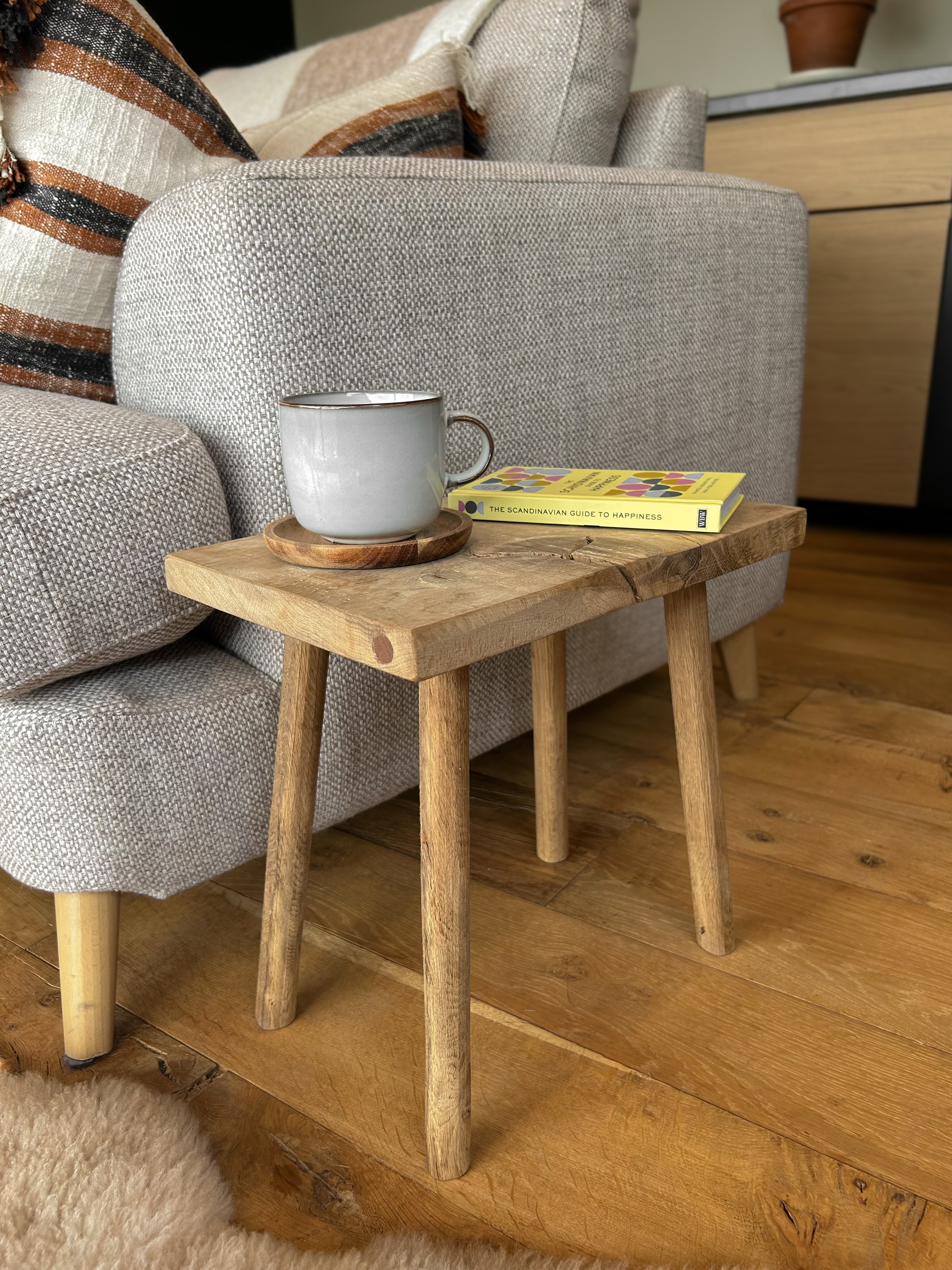 Rustic Oak Stool | Slojd and Benn